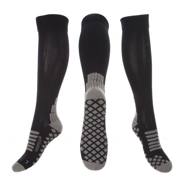 Kensington® Cushioned Compression black Anti-DVT Flight Socks for Men ...