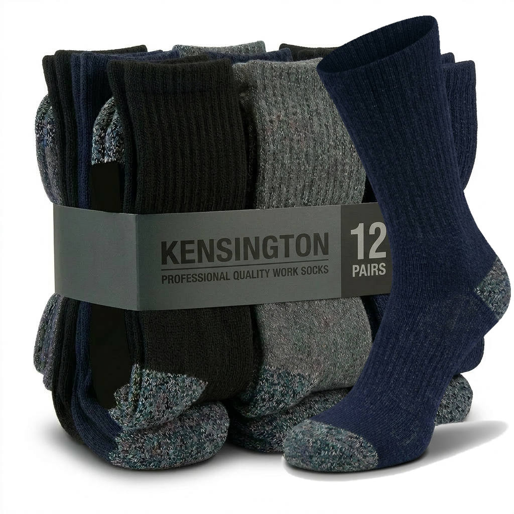 Work Boot Socks for Men 12pack