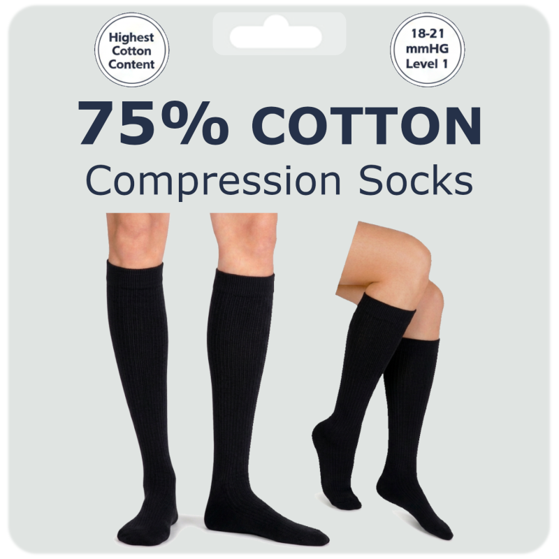 kensington® cotton compression socks for men and women