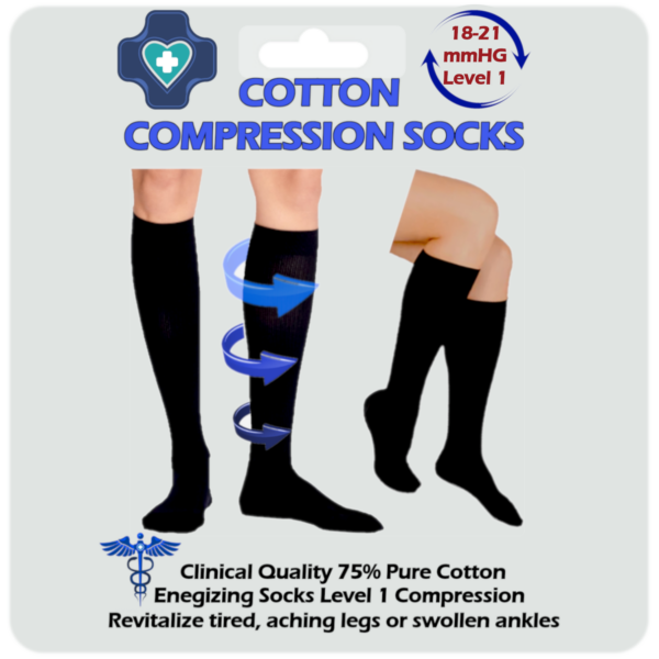 kensington® cotton compression socks for men and women